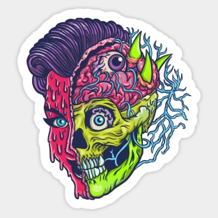 Monster Brain Sticker